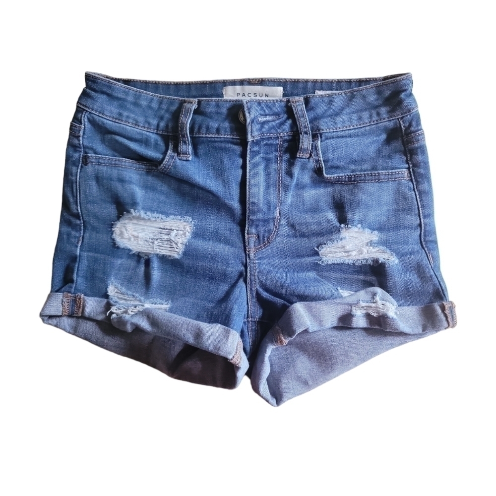 Pacsun Super Stretch Shortie Jean Shorts